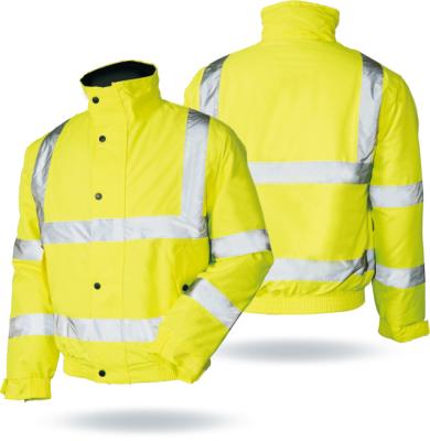 China High Quality LED FLASH China Working Clothes Safety Reflective Waterproof Winter Warm Jacket With Logo for sale