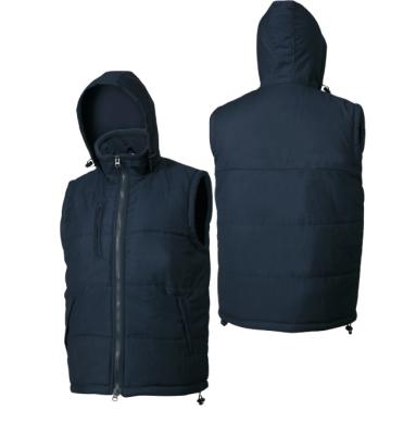 China Other LX918 High Visibility Reflective Warm Winter Hoodie Sleeveless Vest For Work Wear for sale