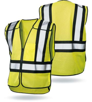 China INSTANT LED Manufacturer Construction Security Reflective Vest Rail Road Workers Work Safety Vest for sale