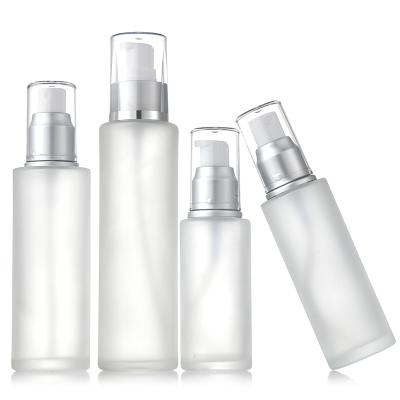 China Cosmetic Bottle Manufacturers Supply Glass Empty Bottle Squeeze Lotion Bottle 20ml 30ml 40ml Bottle for sale