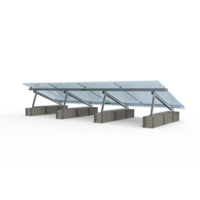 China Adjustable Flat Roof Triangle Stretch Roof Solar Mounting System For Solar Panel Energy Bracket Chassis Support System for sale