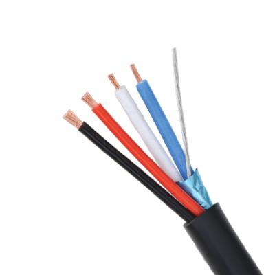 China A.W.G. 1 Pair 24 & 2 Core 20AWG Multimedia Solid Bare Copper Control Cable for sale