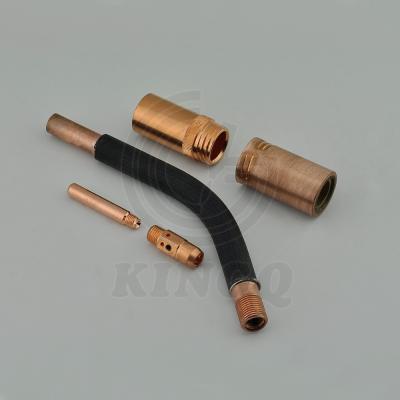 China Kingq Brass GMAW Arc CO2 Gas MIG Torch for sale