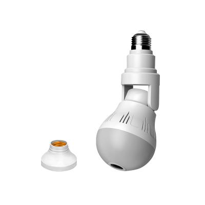 China NIGHT VISION V380 Pro HD 1080p 2021 New Item Led Bulb Wireless Wifi Smart IP Camera 360 Degree for sale