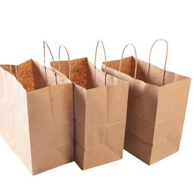 China Recycled Materials Paper Bags Kraft Paper Custom Brown Paper Bags With Your Own Logo for sale