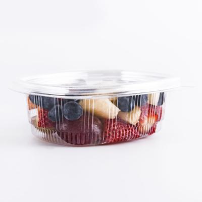 China Factory supply disposable rPET plastic material disposable food container from China with cheap price for sale