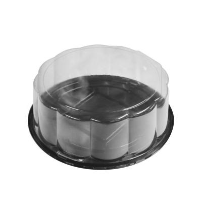 China Wholesale Disposable PLA PET APET RPET 8 Inch Clear Plastic Packaging Cake Box Birthday Cupcake Dome Lid Boxes for sale