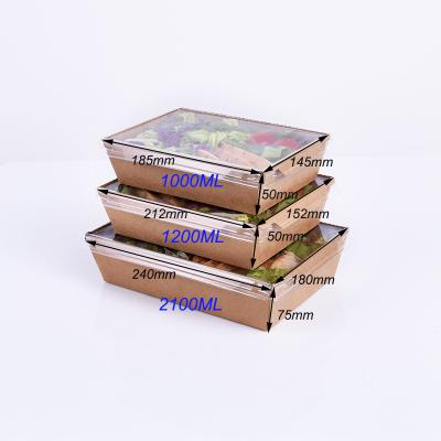 China Custom Disposable Recycle Healthy Food Takeaway Box Brunch Paper Disposable Lunch Grazing Tray Boxes With Window Lid for sale