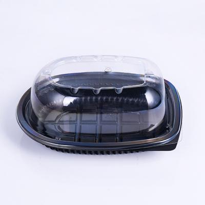 China Disposable PP Roast Cook Chicken Takeaway Plastic Box Container for sale