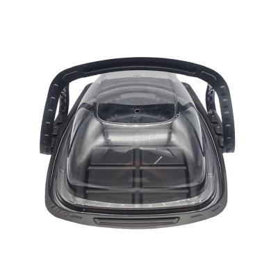 China Disposable Custom Cheap Handle Roast Chicken Container Boxes for sale