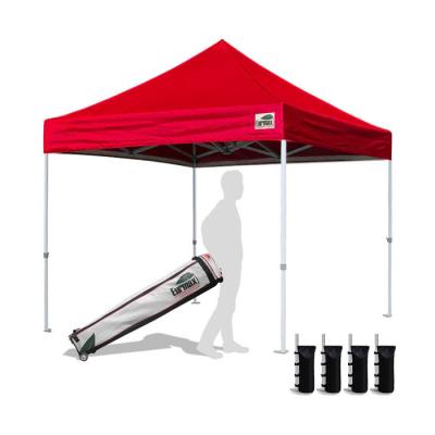 China Camouflage/Field Game Fast Delivery Best Price 10x10FT Advertising Pop Up Tent Campaign Aluminum Outdoor Folding Display Red Canopy Tent for Event for sale