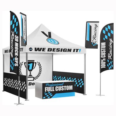 China Waterproof Custom Logo Print Wholesale Pop up Waterproof Shade Roof Outdoor 10*10FT Gazebo Instant Custom Printed Canopy Marquee Tent for sale