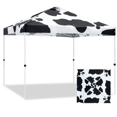 China Waterproof High Quality New style design Sun Shade Heavy Duty Pop Up Outdoor Using Trade Show Waterproof Cow Pattern Canopy Tent for sale