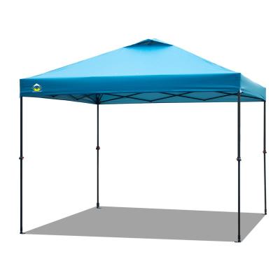 China Camouflage/Field Game Cheap Price Outdoor Advertising Trade Show Steel Frame Business 300D Oxford Fabric  Pop up Advertising Blue Canopy Tent for sale