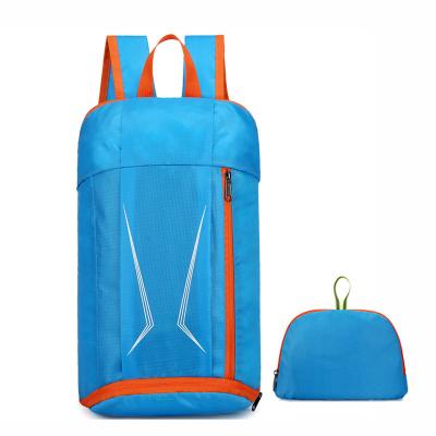 China Custom Logo Nylon Lightweight Travel Daypack Shopping Backpack Waterproof Wholesale Waterproof Foldable Sports Bag for sale