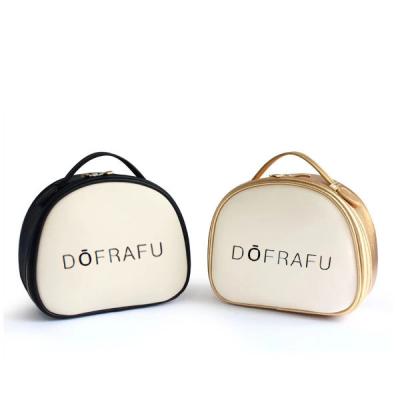 China Fashion BSCI Factory Makeup Brush Pouch PU Private Label Travel Cosmetic Bag Make Up Case Leather Custom for sale