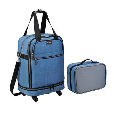 China China Supplier Comfortable Trolley Luggage Bags Travel Duffel Bag With Wheels for sale