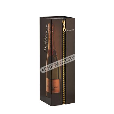 China Personalised Champagne Wine Lover Gift Box With Zipper Eco Friendly for sale