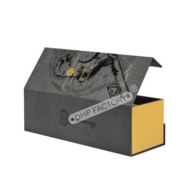 China Premium Luxury Magnetic Wine Gift Box With EVA Insert Smooth Surface for sale