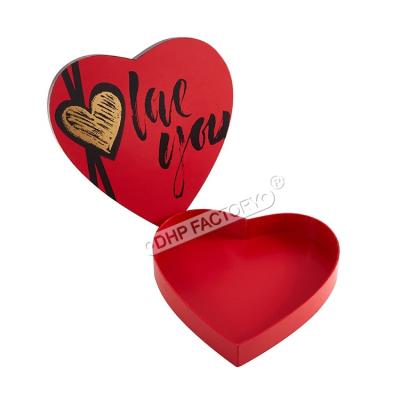 China Exquisite Rigid Heart Shaped Chocolate Box With Food Safe Tray For Gourmet Treats for sale