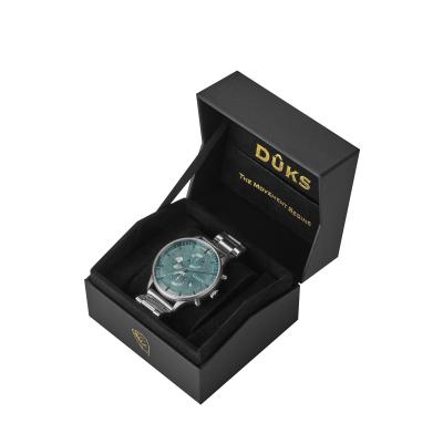 China High End Smart Watch Gift Box With Pouch And Gold Foil Stamping Logo for sale