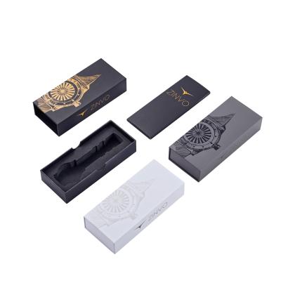 China OEM Watch Cardboard Box Sliding Drawer Gift Boxes With Gold Foil Stamping Logo for sale