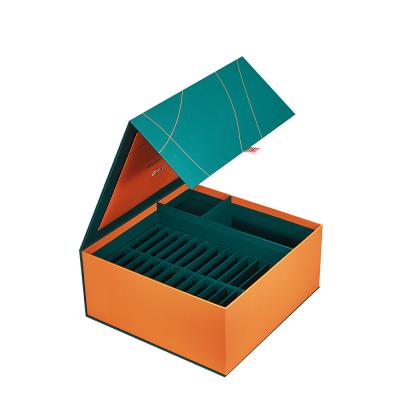 China Premium Teeth Aligner Box Magnetic Packaging Box With Cardboard Divider for sale