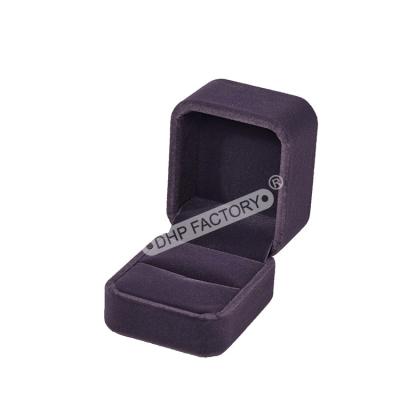 China Black Velvet Earring Jewelry Box Wrapping Foam Safely Store Jewelry Collection for sale