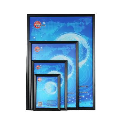 China Aluminum Powder Coated 25mm Snap Frame Advertising Photo Click Frame 50x70 With Beveled Corner for sale