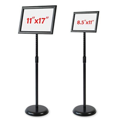 China Indoor Poster Display Wholesale Price Floor Standing Poster Stand Menu Rack A3 A4 Menu Advertising Rack for sale