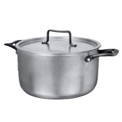 China Sustainable Non-stick Kitchenware Cookware Stainless Steel Casserole Soup Pot Cooking Pot and Pan for sale