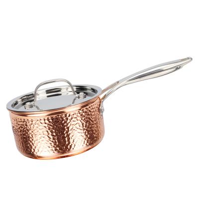 China ODM High Quality Vivid Stainless Steel Pot Pan Cookware Cooking Milk Pan Soup Pots Set for sale