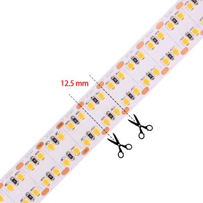 China Warehouse 2835 320led Double Lines mini cut 20mm wide led strip light for sale