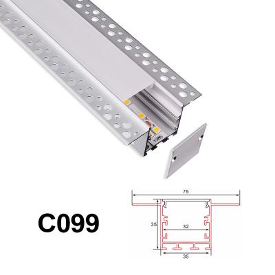 China C099 LED Strip Light Led Recessed Aluminum Profile Channel for sale