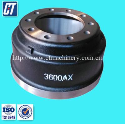 China Gray Cast Iron HT250 or Durable Cast Iron America Market 3600AX Brake Drum for sale