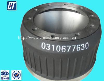 China Gray Cast Iron HT250 Or Cast Iron BPW Heavy Truck 0310677630 Drum Brake for sale