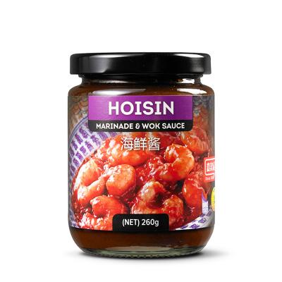 China Foods Cooking Condiment Sauce 260g Bottle Hot Sale Halal Glass Hoisin Sauce for sale