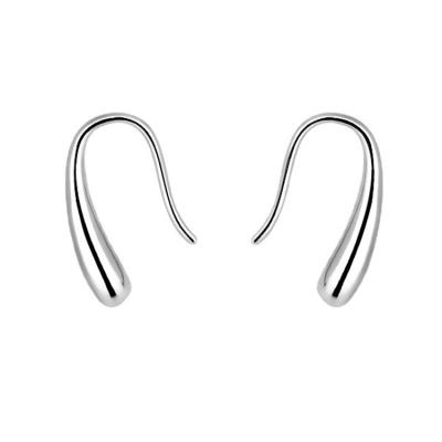 China FASHIONABLE Water Drop Earrings Women Small and 925 Ribbon Needle Earring Satmospheric Niche Design Simple Semicircular Arc Circle Earrings for sale