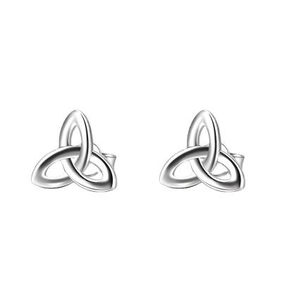 China FASHIONABLE Hot Selling Fine Jewelry Simple Design 925 Sterling Silver Knot Earrings For Women Silver Jewelry Gifts for sale