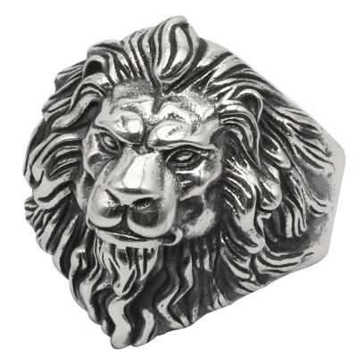 China Thai Silver Wide Face Lion Animal Ring Lion Ring from Sterling Silver Opening Finger Ring from CLASSIC 925 for sale