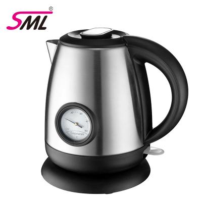 China Factory Base 360 ​​Degree Glass Electric Kitchen Wholesale Stainless Steel Rotating Kettles Keep Kettle Hot for sale