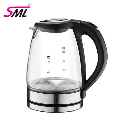 China 360 Degree Higher Base SML Sale Home Stainless Steel Rotating Electric Hot Water Kettle For Hotel Electric Kettle for sale