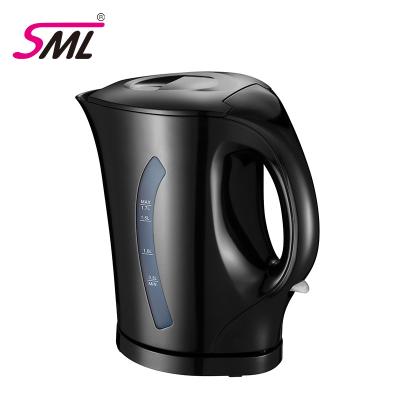 China 360 Degree Wholesale 1.7l Degree Mini Black Cordless Electric Kettle Stainless Thermostat Cut Out Electric Kettle for sale