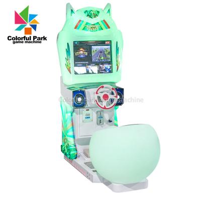 China New HD Plastic Colorful Automatic Paradise Ring Racing Machine Amusement Park Mall Amusement Equipment Durex Electronic Game Car for sale