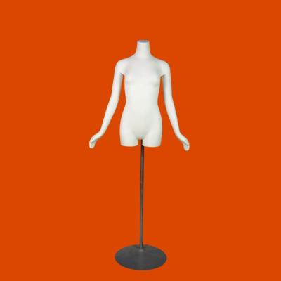 China High Quality Plus Size Upper Body Female Dummy With Hanging Base for sale