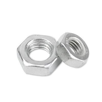 China Factory Direct Selling Wholesale Outlet Nut M10x1.0mm Lighting Pitch Galvanized Metric Fine Pitch Hex Nut Hot Selling for sale