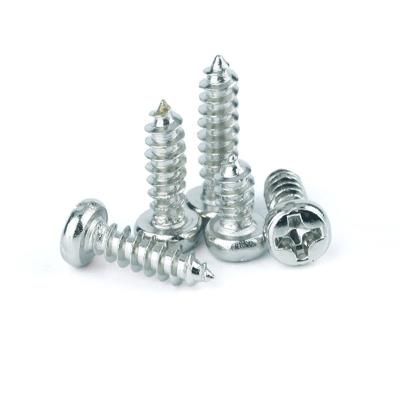 China Yuan Tapping Screw M1.6-M4 Semicircular Connection Head Tapping Head Black Pointed Tail Screw for sale