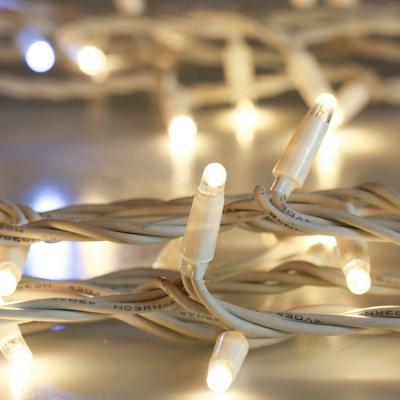 China Clear Holiday Lights Ip68 Christmas Color Changing Running 10Meters 100Bulbs Rubber Wire Led String Light for sale