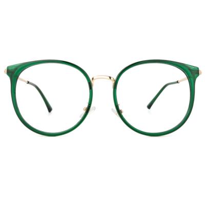 China Fashion Trendy Anti Blue Light Glass Newest Materials Mixed Glasses Customized Logo Women Eyeglasses for sale