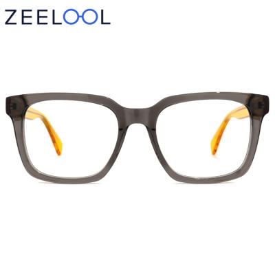 China Zeelool Fashion Men Women Acetate Eyewear Spectacle Spectacle Frame Optical Glasses Square Eyeglass Monocle Eyewear Frames for sale